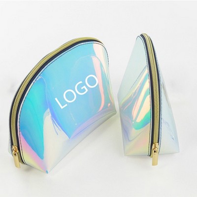 Holographic Iridescent Cosmetic Pouch