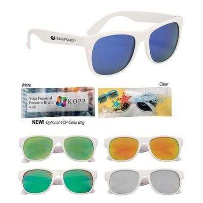 Rubberized Mirrored Malibu Sunglasses