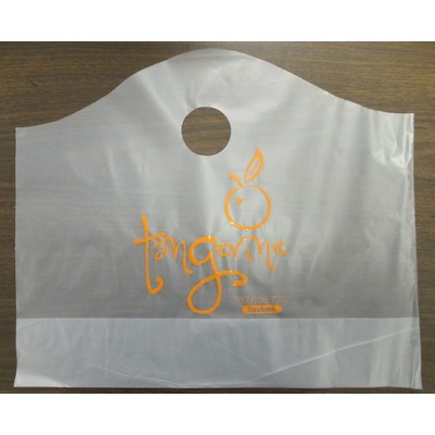 2 Mil HD Frosty Poly Wave Top Merchandise Bag w/Bottom Gusset (12"x11"x4")