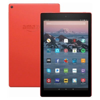 Amazon Fire HD 10 Tablet (10.1" HD Display, 64 GB) (Punch Red)