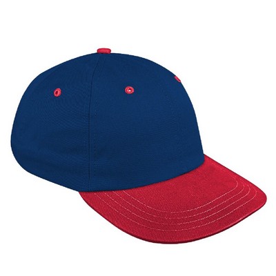 USA Made Two Tone Twill Dad Cap w/Eyelets and Hook & Loop Closure