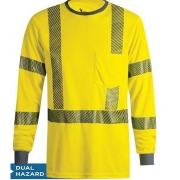 Vizable™ FR HI-VIS Dual Hazard Long Sleeve T-Shirt