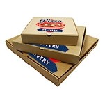 Custom Printed Corrugated Brown Kraft Pizza Box (16"x16"x2")