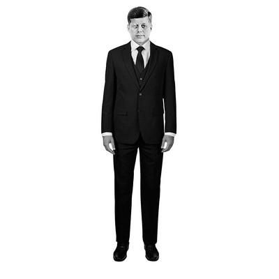 President John F Kennedy Cardboard Cutout Stand Up| Standee Picture Poster Photo Print 6 Feet Tall