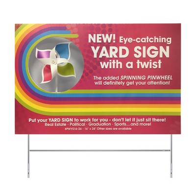 Pinwheel Yard Sign (16"x24")