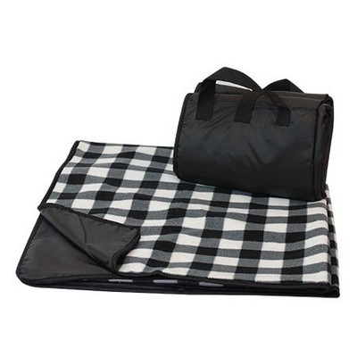 Alpine Plaid Fleece/ Nylon Picnic Blanket