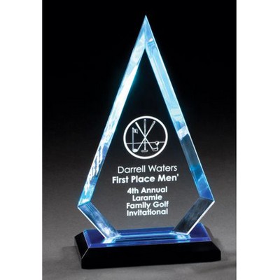 Impress Reflections Acrylic Arrowhead Award, Blue, Large (5-1/4" x 9-3/4")