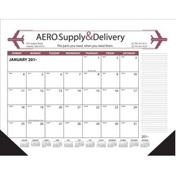 12-Sheet Display-A-Month Desk Pad Calendar w/ Side Ad Copy (Thru 4/30)