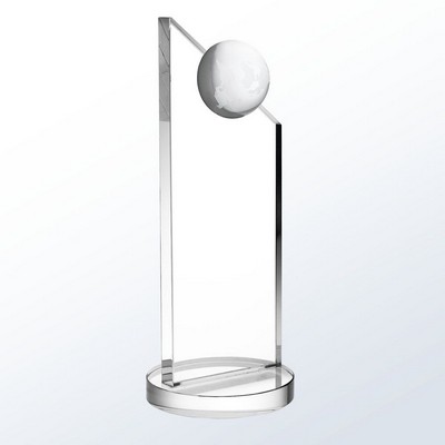 Apex Globe Optic Crystal Award - Medium