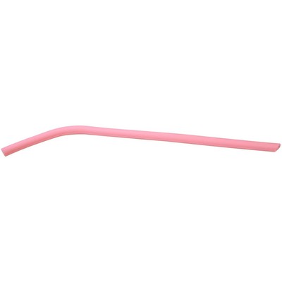 10" Pink Small Silicone Straw