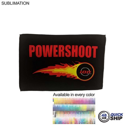 48 Hr Quick Ship - Microfiber Moisture Wicking, Cooling, Sports Suede Towel, 12x18, Sublimated