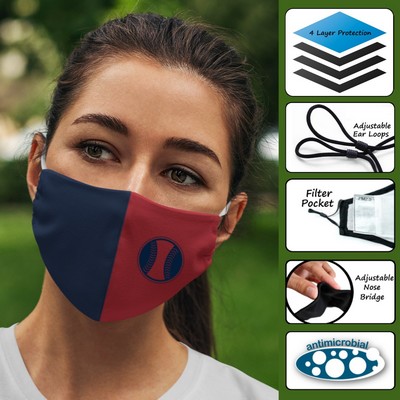 4-Ply Medium Reusable Face Mask with Adjustable Ear Loops