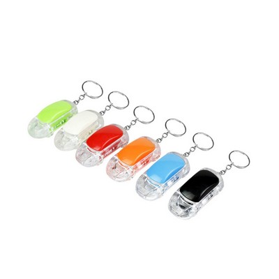 Flashing Car Shaped Keychain