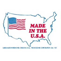 Made in the U.S.A. Labels - 1.5" x 2.25"