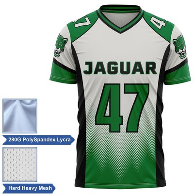 Men's & Kids' Premium Sublimation Football Fanwear Jersey w/ Shoulder & Mesh Siding