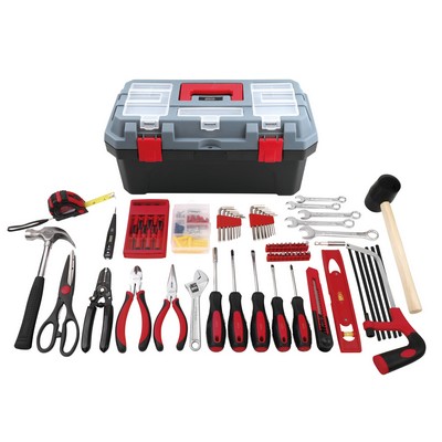 Apollo Tools 170 Piece Household Tool Kit w/ Tool Box