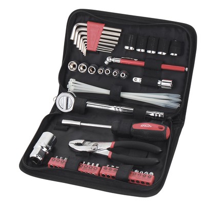 Metric Apollo Tools 56 Piece Auto Tool Set In Zipper Case