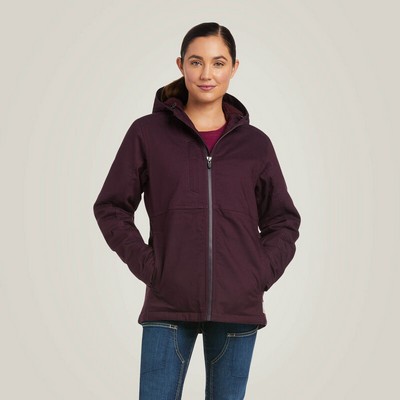 Ariat® Women's Plum Purple Rebar® DuraCanvas™ Insulated Jacket