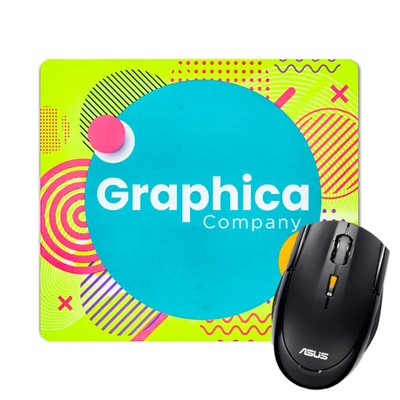 Fluorescent Neon Custom Printed Medium Mouse Pads