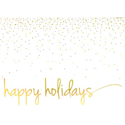 Premium-Confetti Happy Holidays Greeting Card