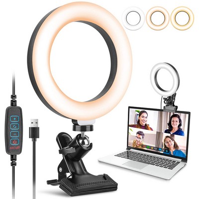 Video Conference Lighting, 6¡± Led Selfie Ring Light