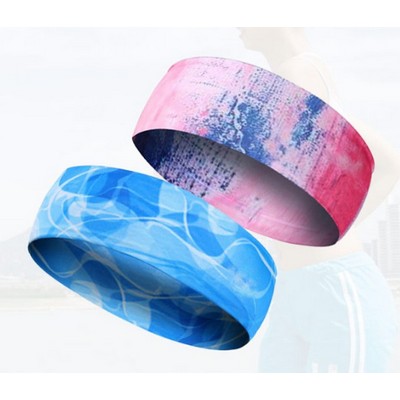 Sport Sweat Headband With Reflective Strip