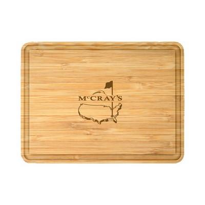 24" Rectangle Bamboo Cutting Board with Juice Groove