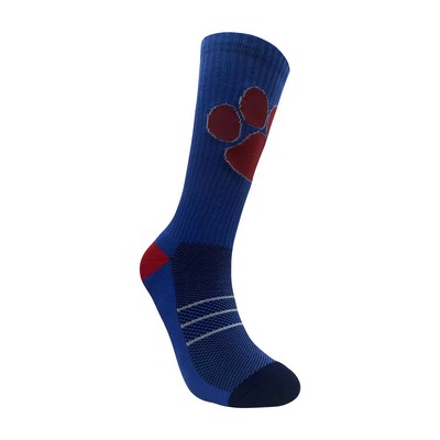 Premium Custom Design Athletic Crew Socks With Cushion