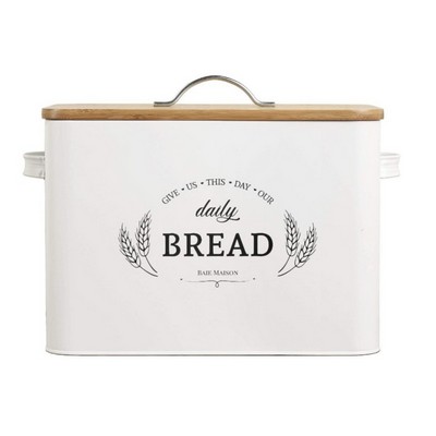 Extra Large White Farmhouse Bread Box