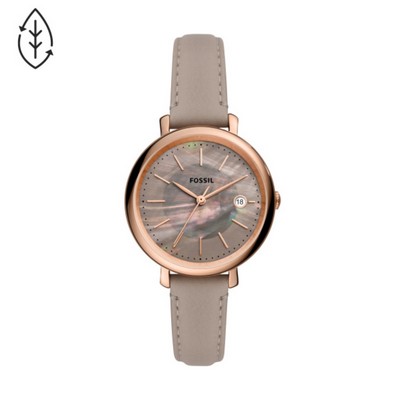 Fossil Jacqueline Leather Strap Watch