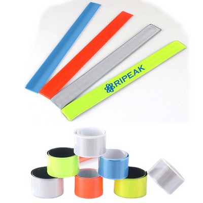 Reflective Safety Band Slap Bracelet For Night Cycling Running