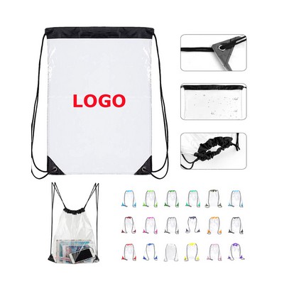 PVC Clear Drawstring Backpack