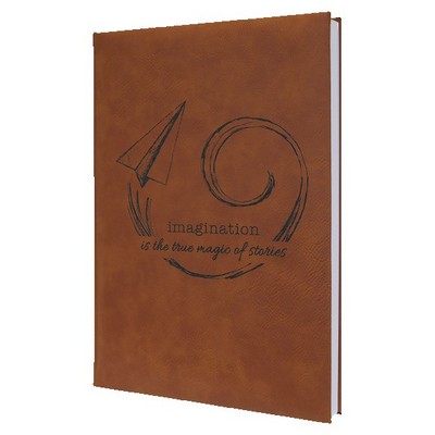 Rawhide Faux Leather Journal, 7" x 9 3/4"