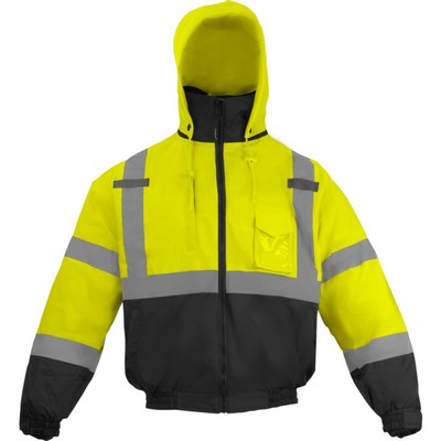 Hi-Vis ANSI Class 3 Premium Bomber Jacket