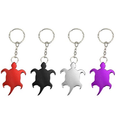 Aluminum Turtle Shaped Bottle Opener Keychain