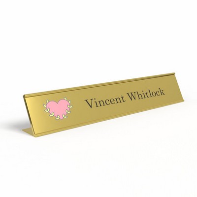 2" x 10" Metal Name Plates