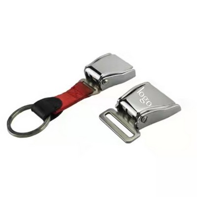 Airplane Seat Belt Buckle Keychain