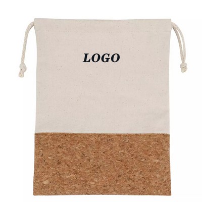 Cotton and Cork Drawstring Backpack