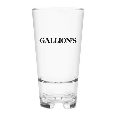 16oz. Acrylic Stacking Pint Glass