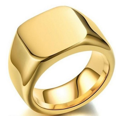 Stainless Steel Signet Ring for Men