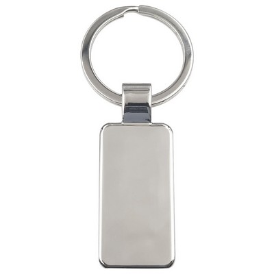 Rectangular Shaped Metal Keyring