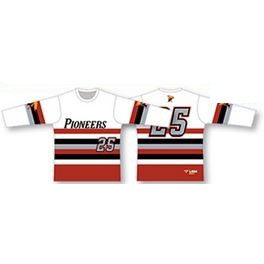 3/4 Sleeve Baseball Jersey w/Horizontal Stripes