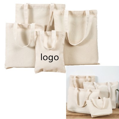 Reusable Tote Bags Cotton Canvas Cloth for Grocery Shopping