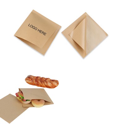 Double Open Grease Resistant Kraft Paper Bag