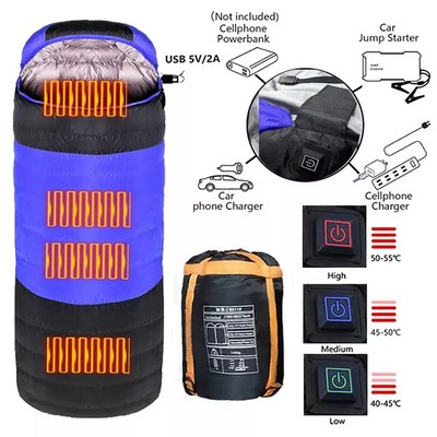 USB Charging Waterproof Electrical Heated Sleeping Bag