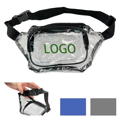 Clear 2 Pockets Fanny Pack