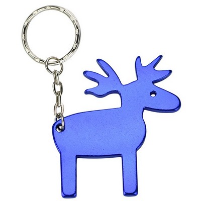 Stand Moose Bottle Opener Keychain