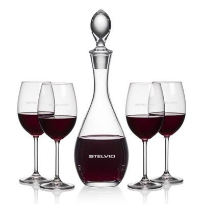 Malvern Decanter & 4 Blyth Wine