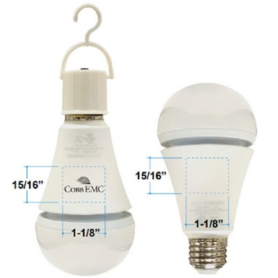 Green Solutions 7w A21 LED Lightbulb With Rechargeable Battery Backup