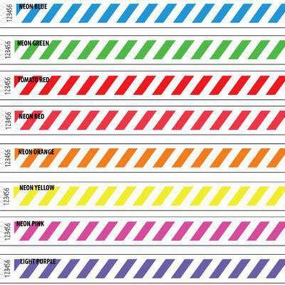 3/4" wide x 10" long - 3/4" Tyvek Wristband Design Stripes Blank 0/0